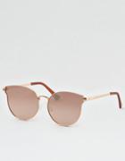 American Eagle Outfitters Rose Gold Flat Lens Sunglasses