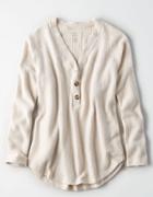 American Eagle Outfitters Ae Soft & Sexy Plush Waffle Henley