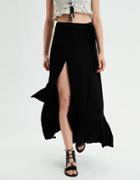 American Eagle Outfitters Ae Knit Surplice Maxi Skirt