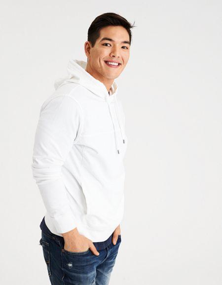 American Eagle Outfitters Ae Throwback Football Hoodie Tee