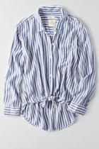 American Eagle Outfitters Ae Tie Front Button Down Shirt
