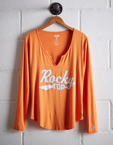 Tailgate Women's Tennessee Split Neck T-shirt