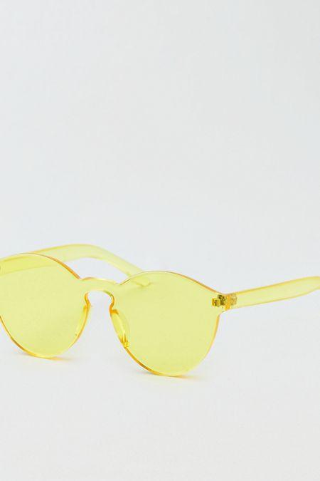 American Eagle Outfitters Ae Yellow Rumba Mono Sunglasses