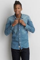 American Eagle Outfitters Ae Flex Denim Shirt