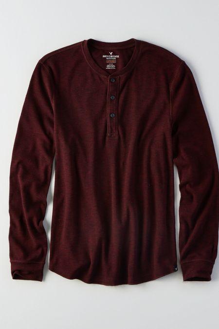 American Eagle Outfitters Ae Active Flex Henley Thermal