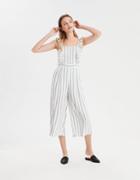 American Eagle Outfitters Ae Ruffle Strap Wide Leg Jumpsuit