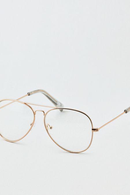 American Eagle Outfitters Ae Clear Aviator Sunglasses