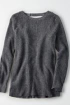 American Eagle Outfitters Ae Ribbed Open-back Sweater