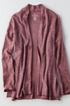 American Eagle Outfitters Ae Soft & Sexy Plush Waffle Knit Cardigan