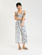 American Eagle Outfitters Ae Ruffle Culotte Jumpsuit