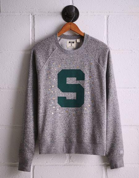 Tailgate Women's Michigan State Boyfriend Sweatshirt
