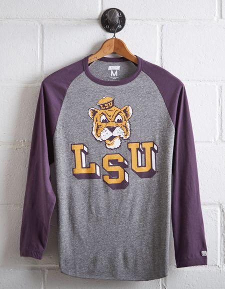 Tailgate Men's Lsu Tigers Baseball Shirt