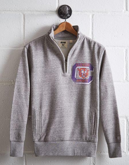 Tailgate Men's Clemson Half-zip Fleece Popover
