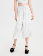 American Eagle Outfitters Ae Striped Lace Hem Culotte