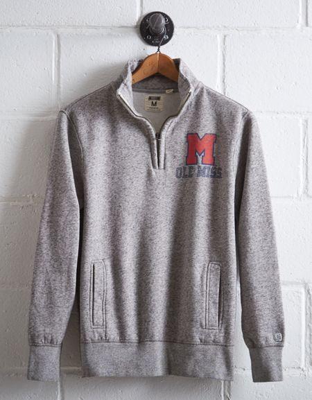Tailgate Men's Ole Miss Half-zip Fleece Popover