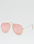 American Eagle Outfitters Pink Aviator Sunglasses