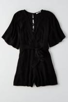 American Eagle Outfitters Ae Lace-up Tie Romper