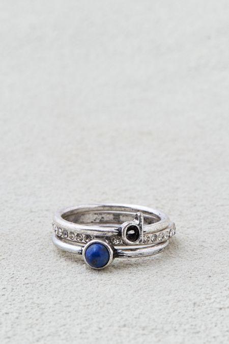 American Eagle Outfitters Ae D Initial Ring Set
