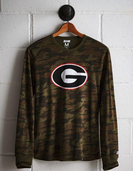 Tailgate Men's Georgia Camo Long Sleeve Tee
