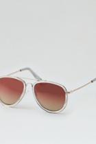 American Eagle Outfitters Ae Clear Frame Aviator Sunglasses