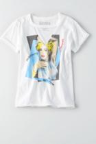American Eagle Outfitters Ae Madonna Cutout Band T-shirt