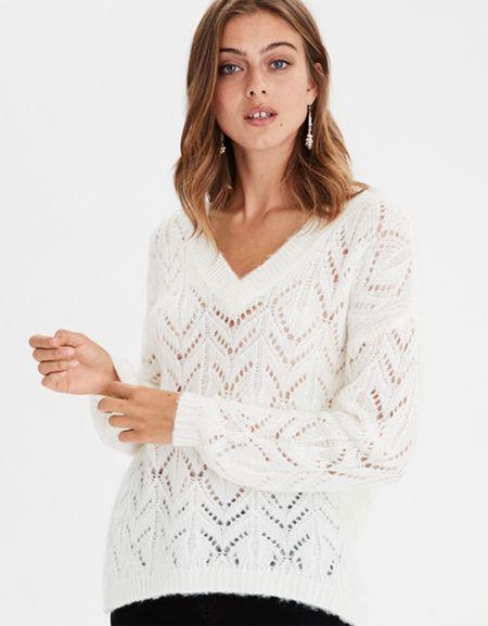 American Eagle Outfitters Ae Slouchy V-neck Pullover Sweater