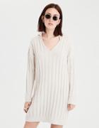 American Eagle Outfitters Ae Ribbed Hooded Sweater Dress