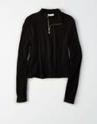 American Eagle Outfitters Don't Ask Why Ribbed Long Sleeve Full Zip