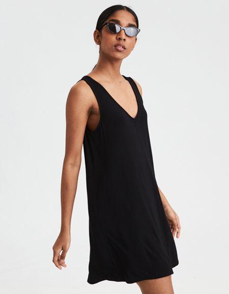 American Eagle Outfitters Ae Knit Double V Dress