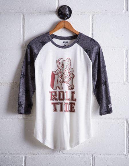 Tailgate Women's Alabama Star Print Baseball Shirt