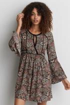 American Eagle Outfitters Ae Keyhole Fit & Flare Dress