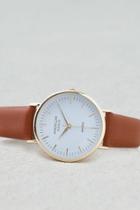 American Eagle Outfitters Ae Brown Gold Watch