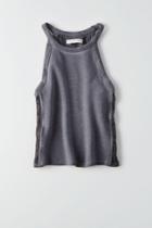 American Eagle Outfitters Ae Soft & Sexy Terry Hi-neck Tank
