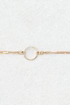 American Eagle Outfitters Ae Gold Circle Triple Chain Choker