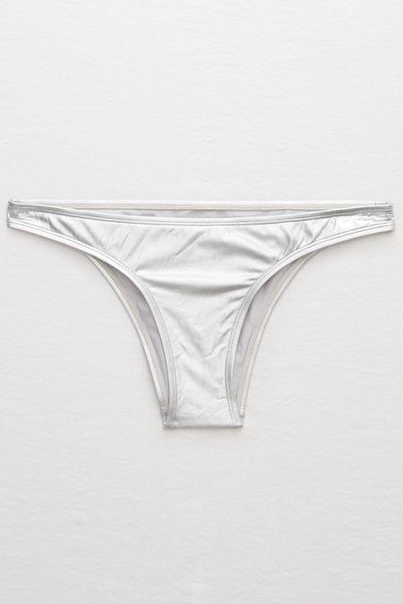Aerie Foil Cheeky Bikini Bottom