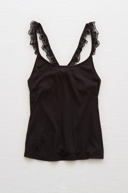 Aerie Softest? Sleep Lace Trim Tank
