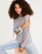 American Eagle Outfitters Ae Open Tie-sleeve Sweater