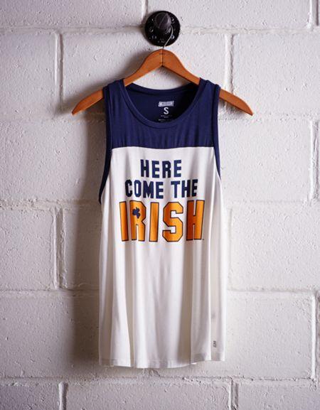 Tailgate Women's Notre Dame Colorblock Tank