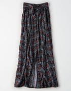 American Eagle Outfitters Ae Belted Button Front Maxi Skirt