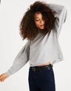 American Eagle Outfitters Ae Boxy Pleat-sleeve Sweatshirt