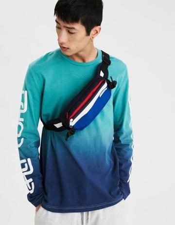 American Eagle Outfitters Ae Saves Waves Long Sleeve Graphic Tee