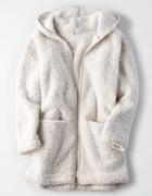 American Eagle Outfitters Ae Fuzzy Teddy Sherpa Cardigan