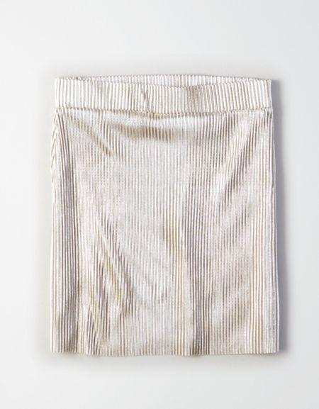 American Eagle Outfitters Don't Ask Why Metallic Skirt