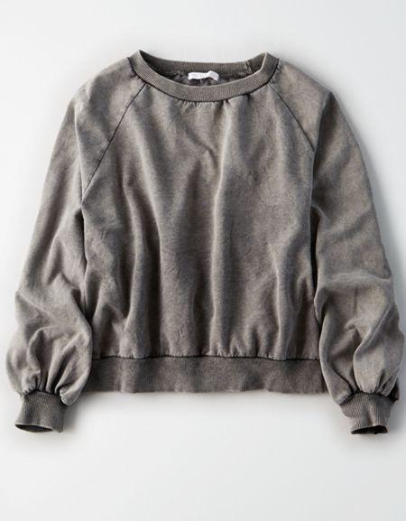 American Eagle Outfitters Don't Ask Why Oversized Sleeve Sweatshirt