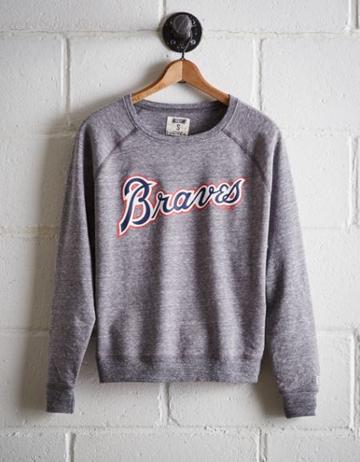 Tailgate Women's Atlanta Braves Crew Sweatshirt