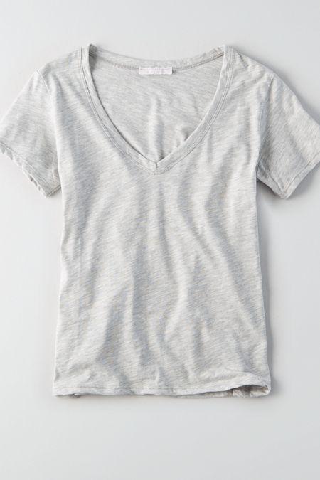 American Eagle Outfitters Don't Ask Why V-neck T-shirt