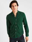 American Eagle Outfitters Ae Solid Oxford Shirt