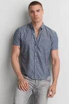 American Eagle Outfitters Ae Short Sleeve Chambray Shirt