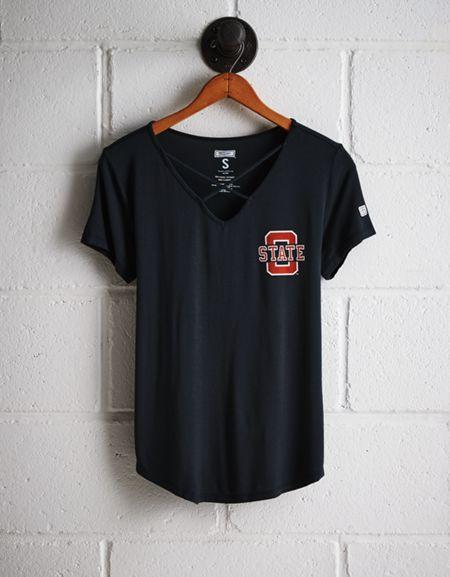 Tailgate Women's Oklahoma State Cage Front Tee
