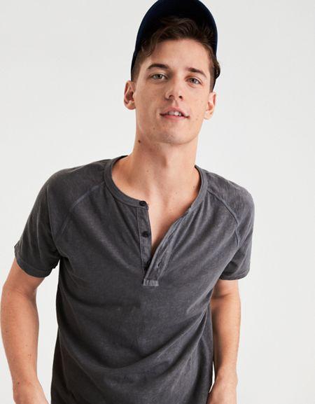 American Eagle Outfitters Ae Slub Henley